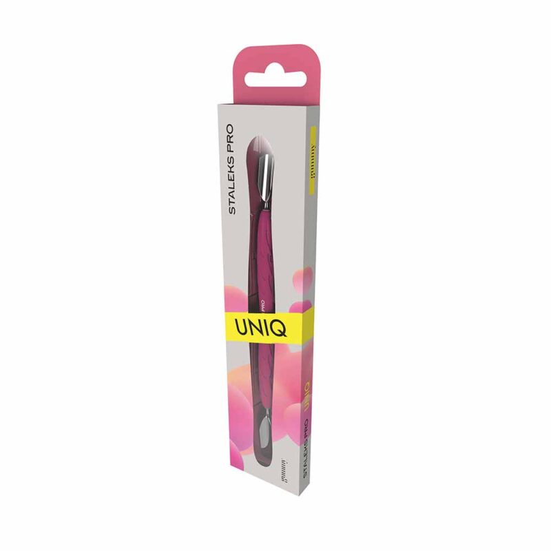 Empujador de manicura con mango de silicona «Gummy» UNIQ 10 TIPO 1 (empujador redondeado ancho + empujador redondeado estrecho) - Image 6