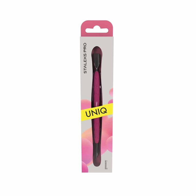 Empujador de manicura con mango de silicona «Gummy» UNIQ 10 TIPO 2 (empujador redondeado estrecho + empujador inclinado) - Image 7