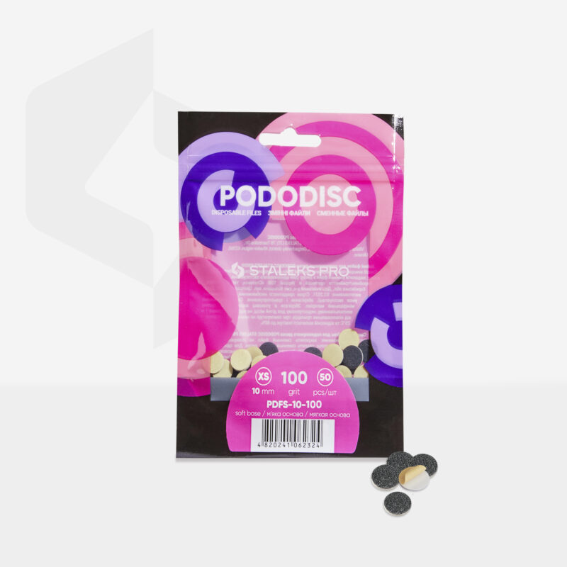 Repuestos acolchados para disco para pedicura PODODISC STALEKS PRO XS 100 grit (50 pcs) - Image 2