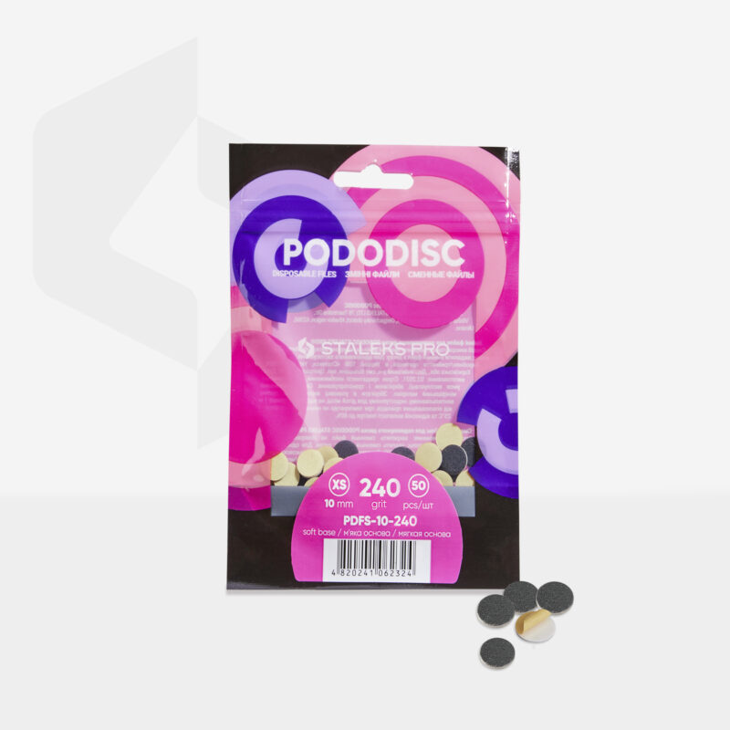 Repuestos acolchados para disco para pedicura PODODISC STALEKS PRO XS 240 grit (50 pcs) - Image 2