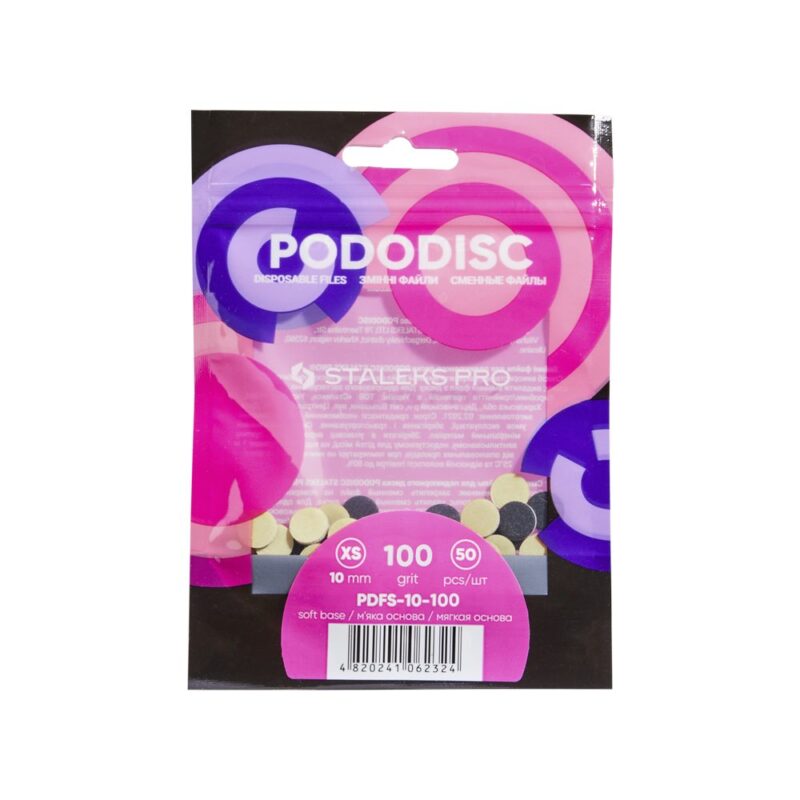 Repuestos acolchados para disco para pedicura PODODISC STALEKS PRO XS 100 grit (50 pcs) - Image 7