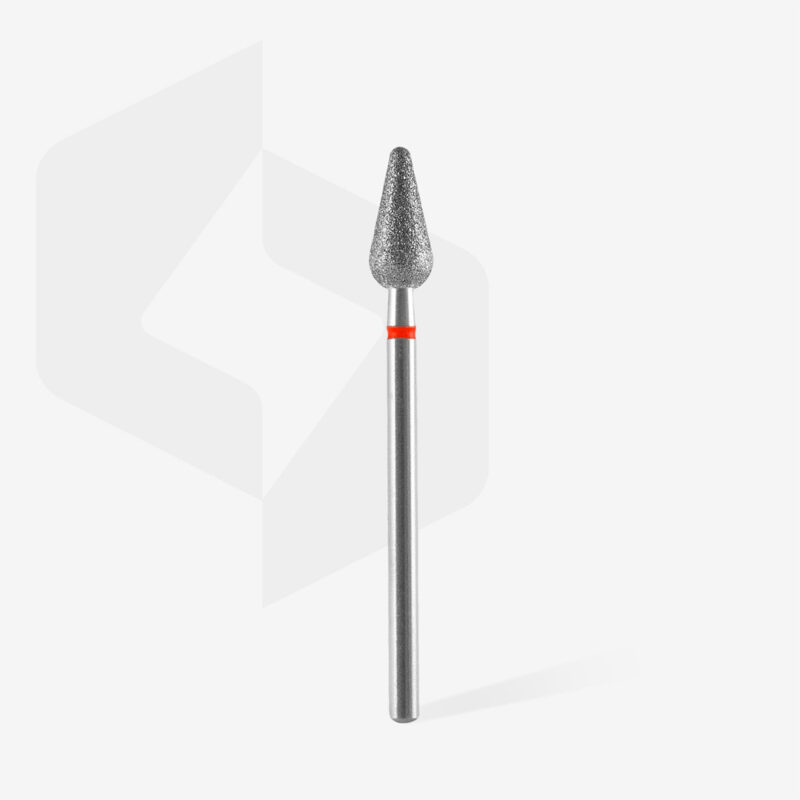 Broca de diamante para clavos, «pera redondeada», roja, 5 mm, - Image 2